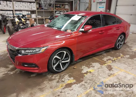 2019 Honda Accord Sport из США, поврежденный, VIN 1HGCV1F3XKA109912